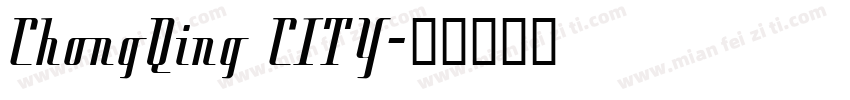 ChongQing CITY字体转换